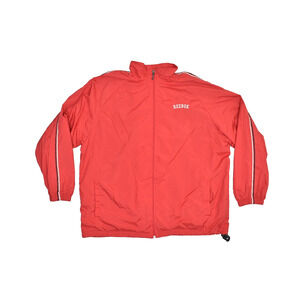 Reebok Men's Red Full Zip Windbreaker Jacket Size XXL Training Activewear 90's